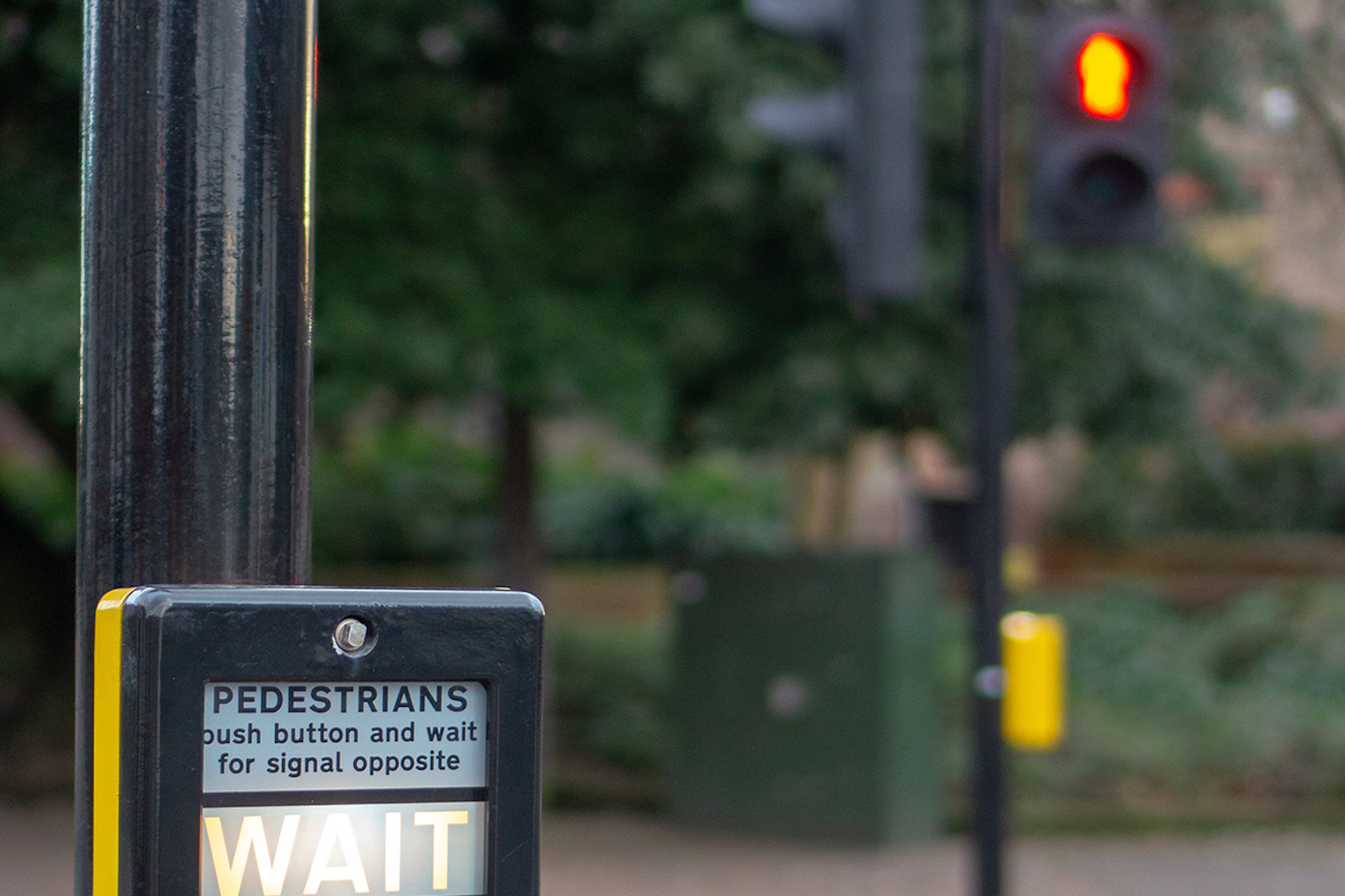 A pedestrian crossing