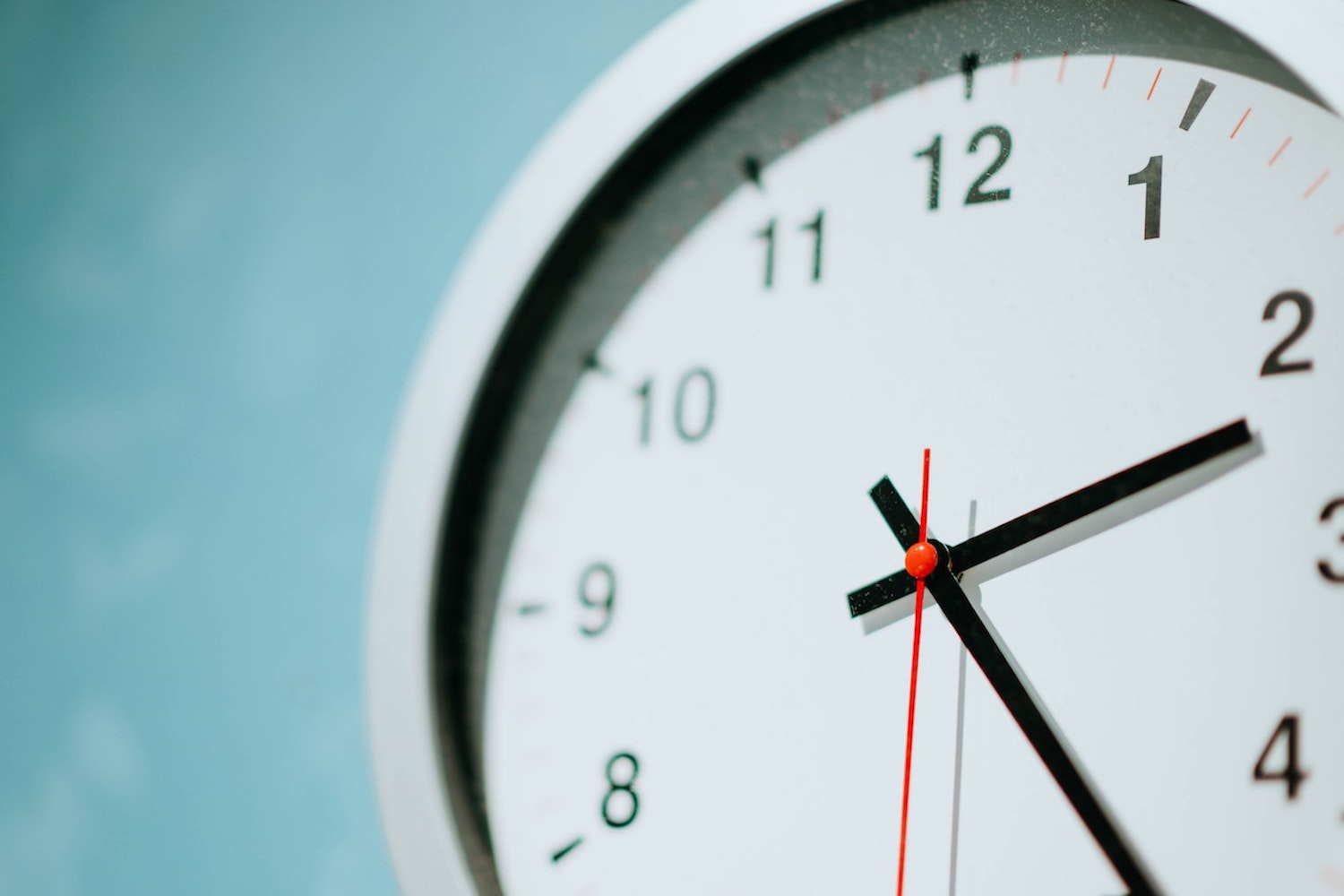 A clock face