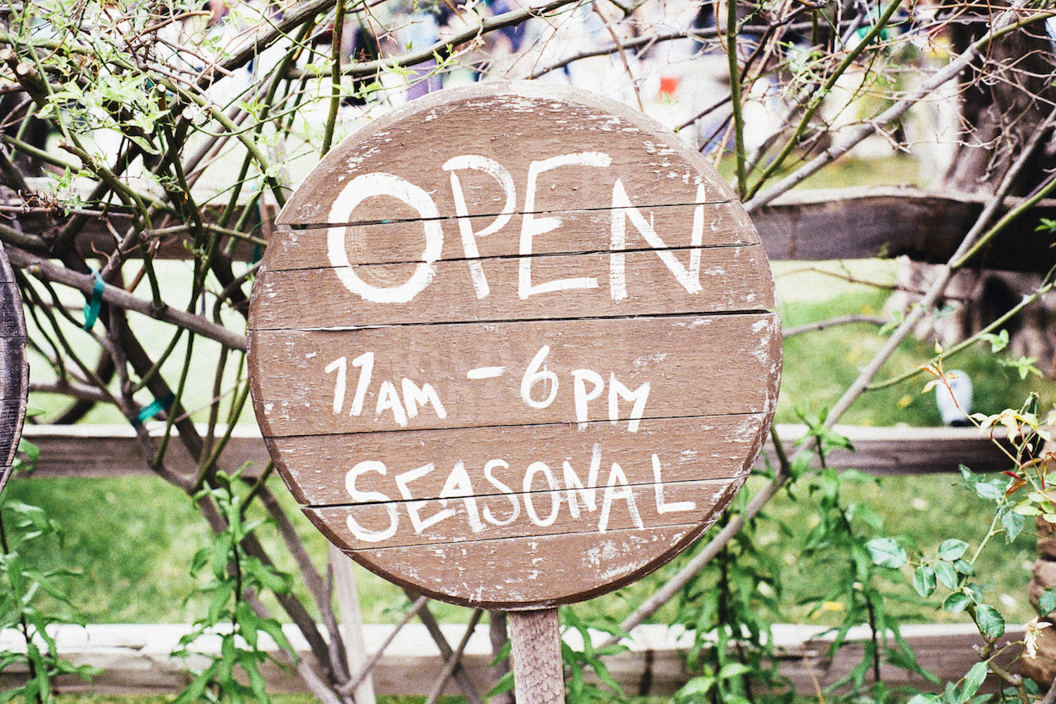 An open sign